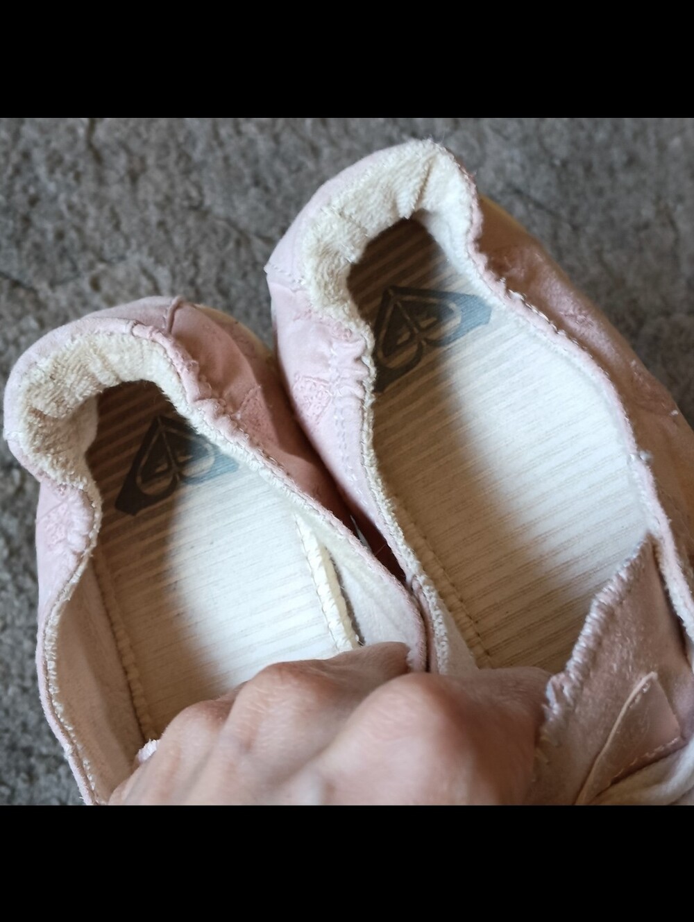 🩷 Roxy Bayshore II Pink Slip-on Sneakers Shoes Womens 9.5 Memory Foam Summer - Picture 11 of 14